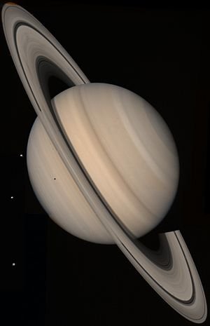 Die planeet Saturnus.